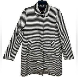 MooRER Verona Lightweight Black and White Jacket Made in Italy Size 44 / US 8